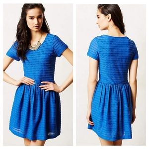 Anthropologie Blue Yumi Dress